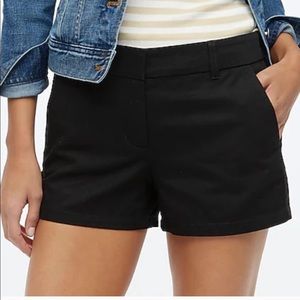 J. Crew Chino Shorts 3 inch Black Size 2